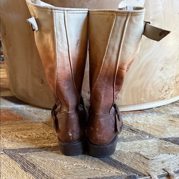 Freebird by Steven Ombre Brown Tan Heeled Boots - Picture 8 of 9